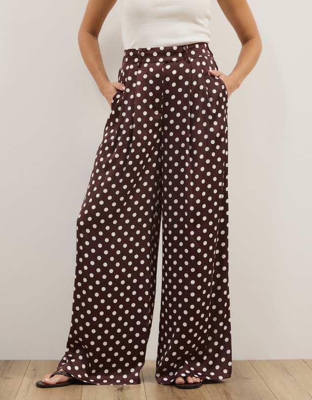 Atmos&Here - Fiona Polka Dot Tailored Trousers