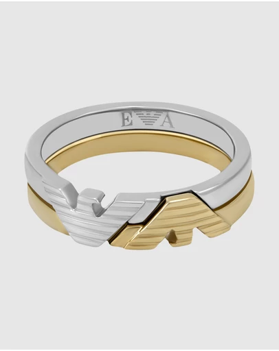 Emporio Armani - Two-Tone Stack Ring