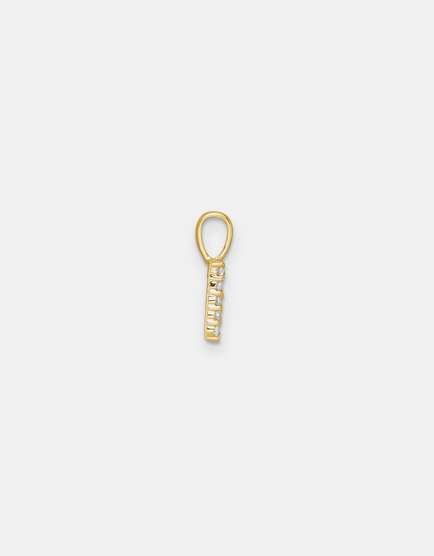 Zoe Olivia - 9K Gold Lab Grown Diamond Initial R Pendant