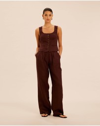 AERE - Allegra Linen Pants