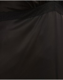 Atmos&Here Curvy - Becca Lace Trim Satin Maxi Dress