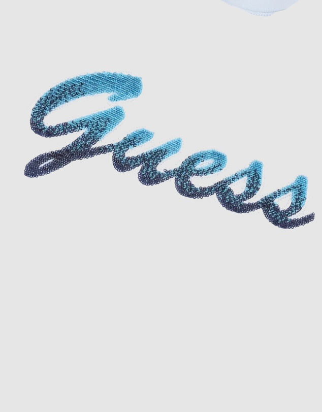 GUESS - Short Sleeve Script Crop Tee