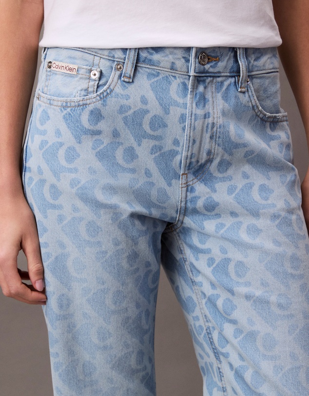 Calvin Klein Jeans - Allover Logo 90s Straight Jeans
