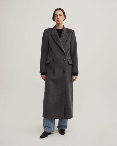 Charcoal Pinstripe