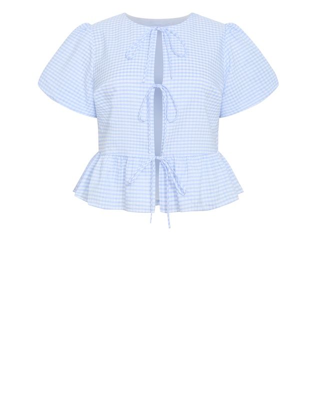 City Chic - Jolie Mini Gingham Top