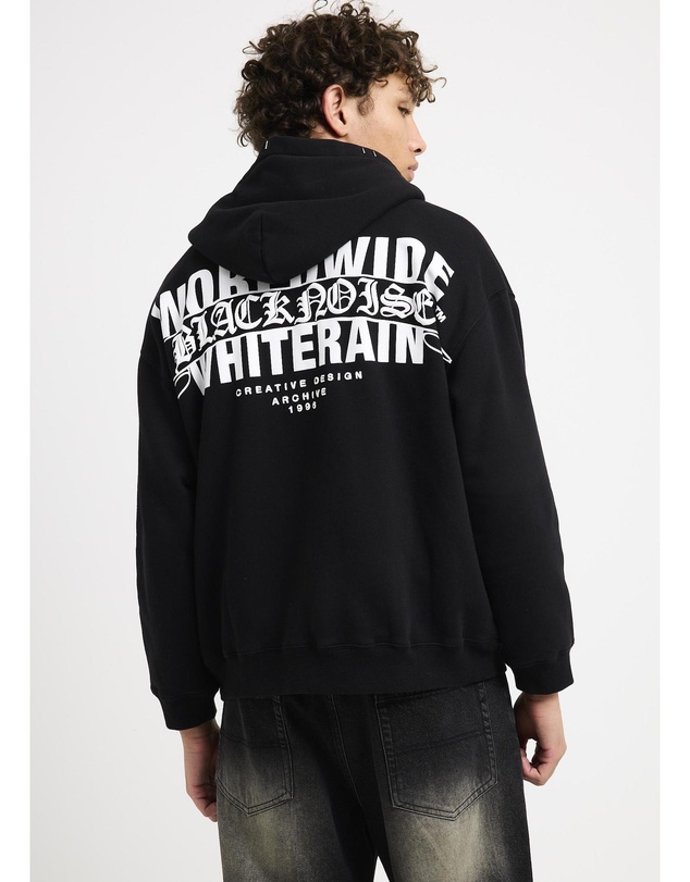 Black Noise White Rain - Carrier Zip Hoodie