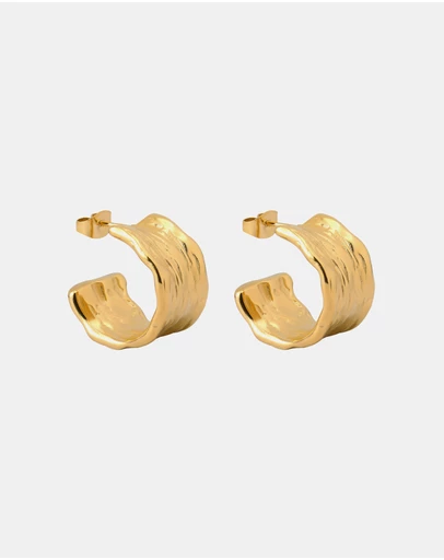 Zoe Olivia - Waterproof Textured Stud Hoops