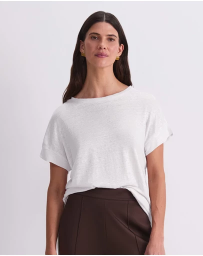 Sportscraft - Tonia Crew Neck Linen Tee