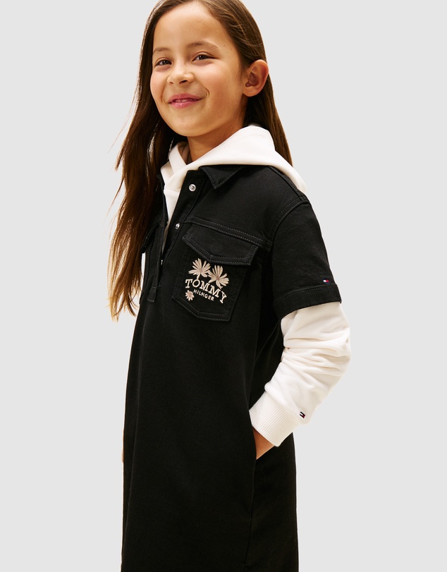 Tommy Hilfiger - A-Line Denim Dress - Teens
