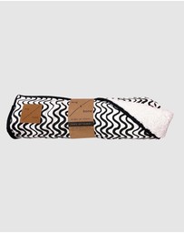 Mog & Bone - Dog Fleece Pet Blanket - Black Wave