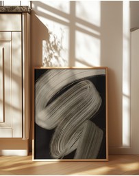 Olive et Oriel - Beige Strokes No 2 by Treechild Art Print