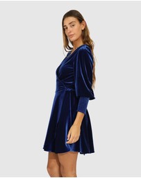 Belle & Bloom - Loved You First Velvet Mini Dress