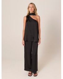 Fate + Becker - Dahlia Satin One Shoulder Top