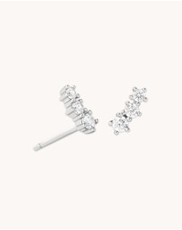 Astrid & Miyu - Glimmer Crystal Climber Stud Earrings