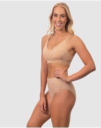 B Free Intimate Apparel - Smooth-Touch Contour High Cut Briefs - 3 Pack