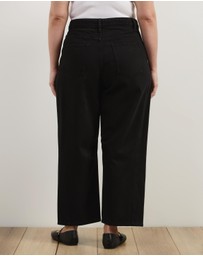 Atmos&Here Curvy - Poppy Cropped Barrel Leg Jeans