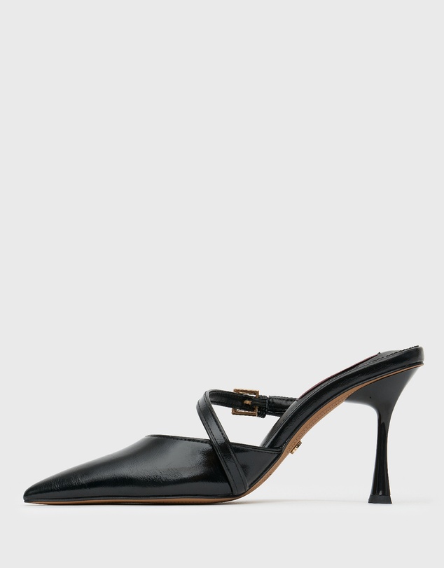 Betts - Gala Buckle High Heeled Mules