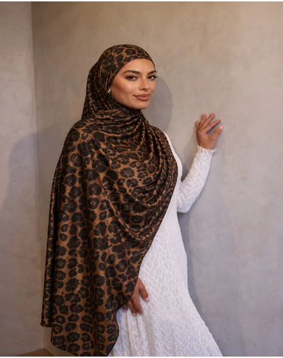 Mod Squad - Jersey Printed Hijab - Soft Jaguar