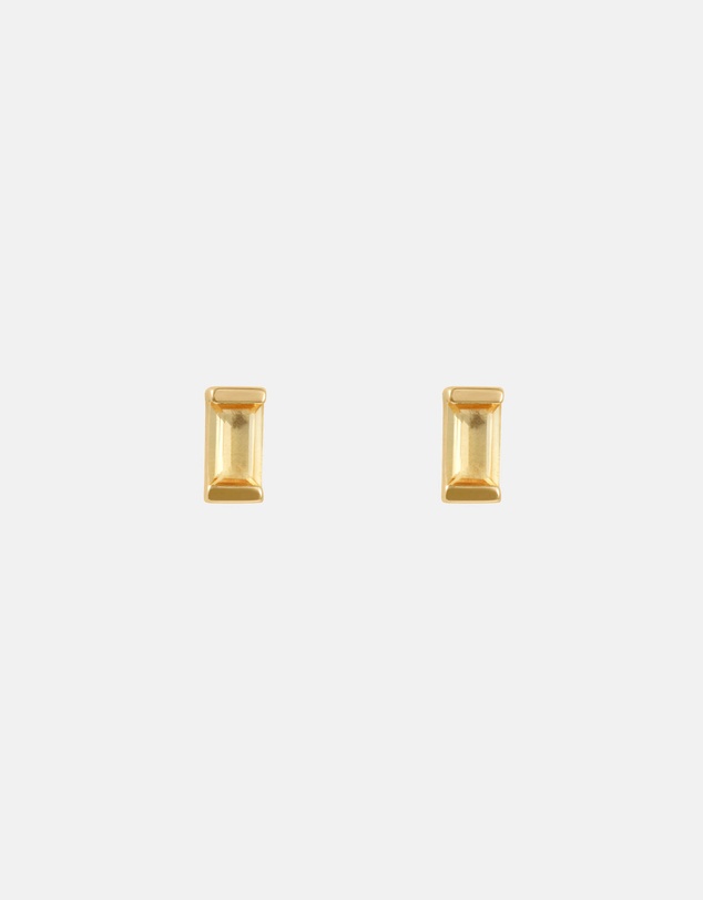 Kirstin Ash - Baguette Birthstone Studs November - Citrine