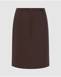Shona Joy - Otis Belted Midi Skirt