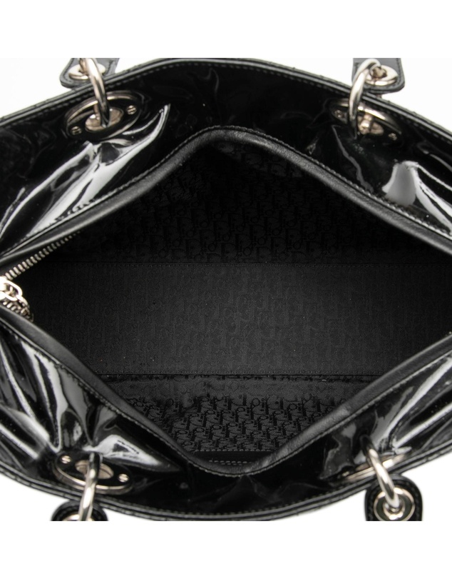 Pre-Loved by Azura Reborn - Pre-Loved Large Patent Cannage Lady Dior