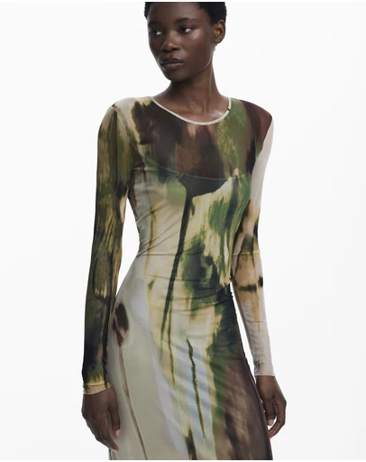 Desigual - Long tulle dress