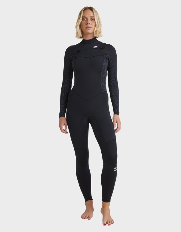 Billabong - Womens 4/3mm Synergy Natural Chest Zip Wetsuit