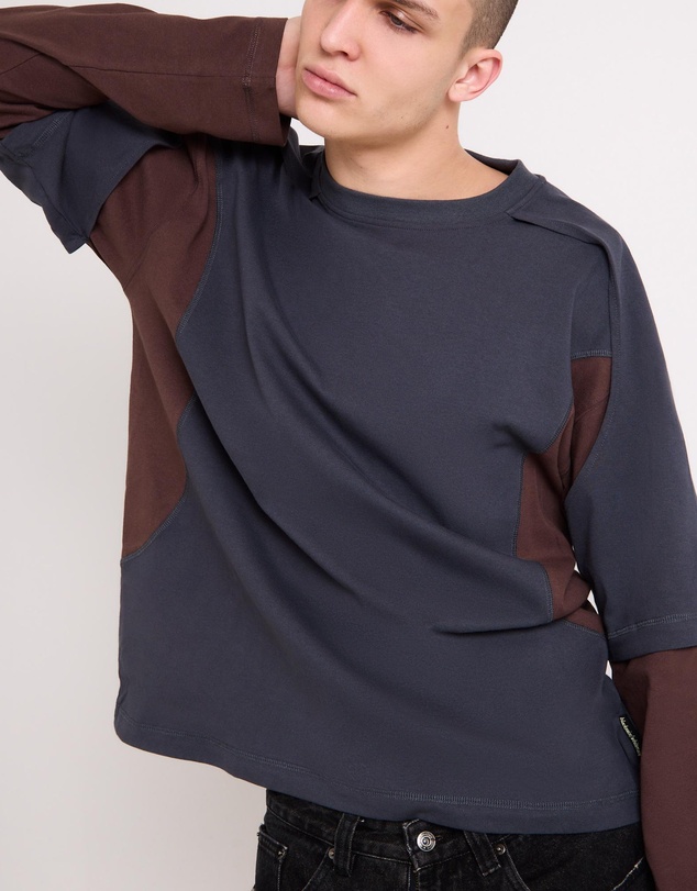 Black Noise White Rain - Workshop Double Layer Shirt