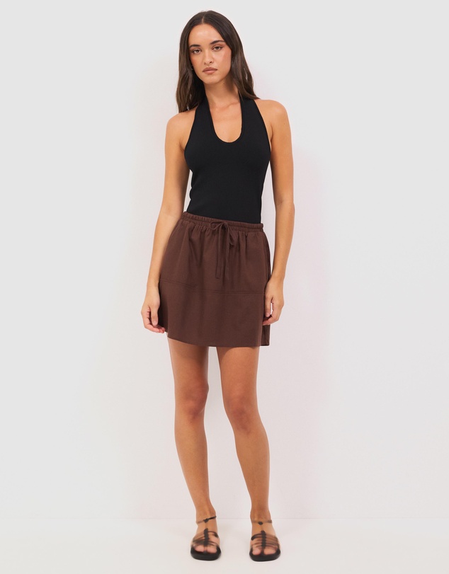 Calli - Seamed Mini Skirt