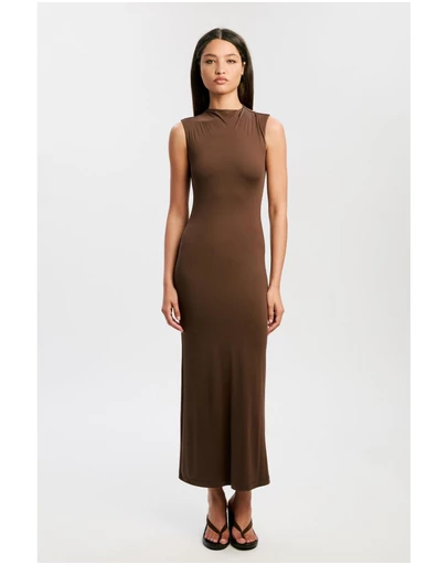 Bardot - Veneda High Neck Maxi Dress