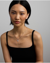 Michael Hill - 16 Sunray Heart Pendant with Cubic Zirconia in Sterling Silver