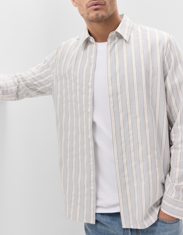 UNISON - Stripe Jacquard Regular Fit Shirt