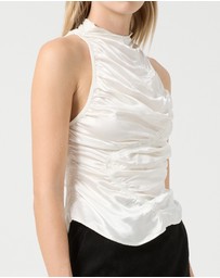 Third Form - Elemental Ruched Top | White