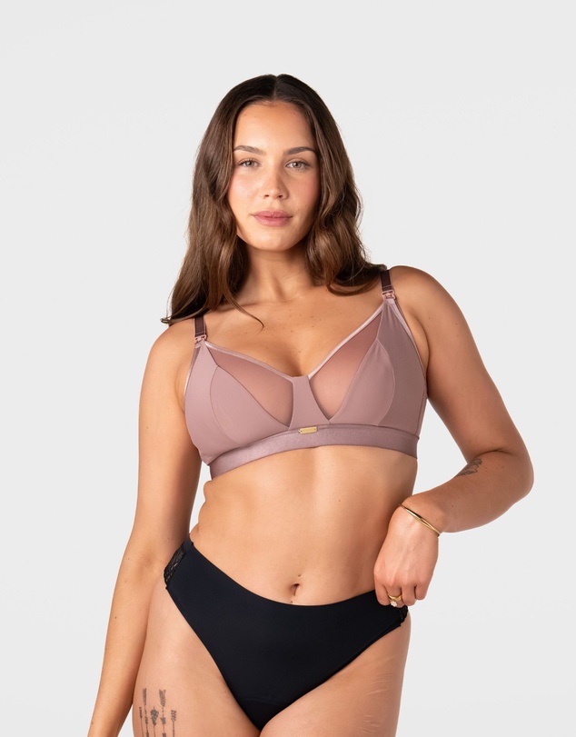 Hotmilk Maternity Lingerie - Flawless Full Cup Plunge Nursing Bra - Wirefree