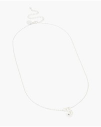 Lovisa - Waterproof Stainless Steel Large Bubble Letter J Necklace