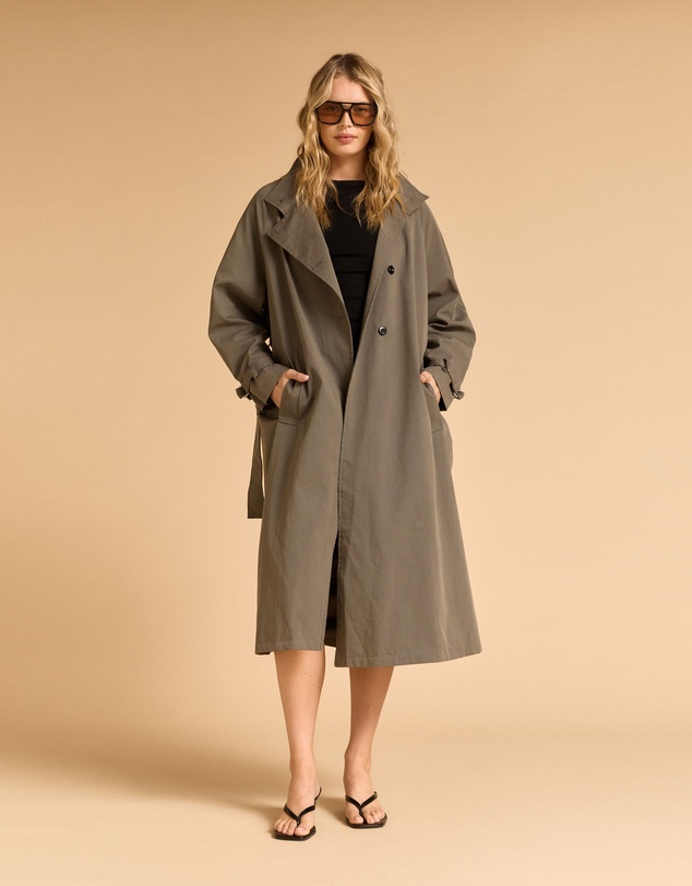 MVN - Funnel Neck Trench Coat
