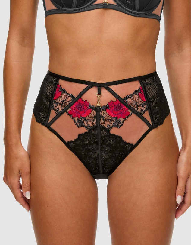 Ann Summers - Caged Rose High Waist Brazilian