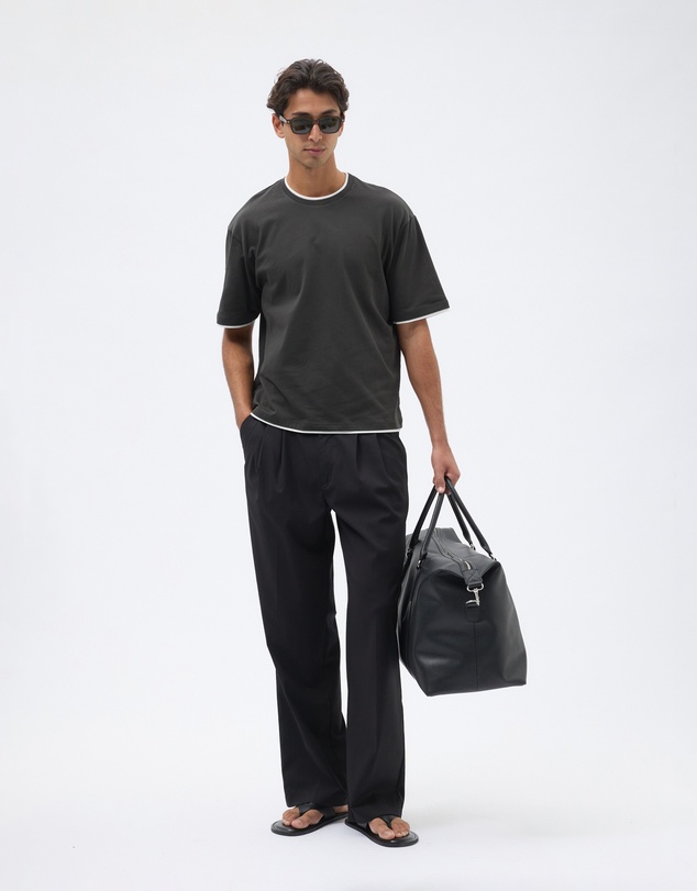AERE - Contrast Layered T Shirt