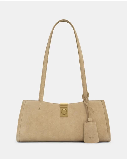 Oroton - Mille Baguette Suede Bag