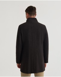 Oxford - Dunbar Herringbone Wool Coat