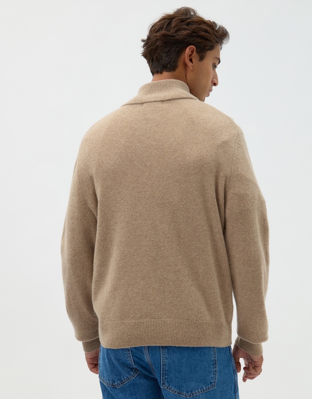 AERE - Merino Wool Quarter Zip Sweater