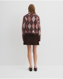 Country Road - Argyle Crew Neck Knit