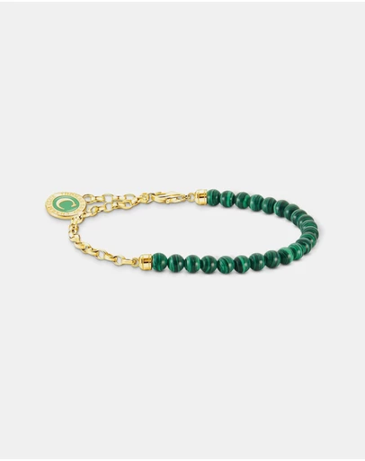 THOMAS SABO - Member Charm Bracelet with Green Beads