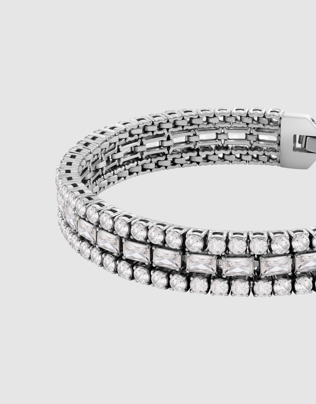 Philipp Plein - Philipp Plein Tennis Royal Silver-Tone Bracelet