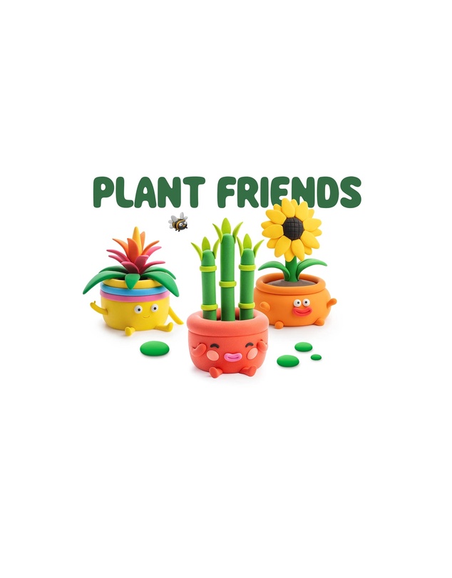 Hey Clay - Plant Friends Set