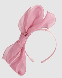 Max Alexander - Pink Organza Bow Fascinator