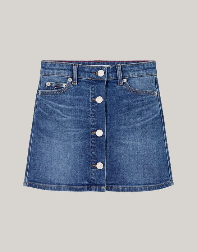 Tommy Hilfiger - Button Through Denim Skirt - Kids