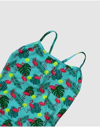 Salty Johnson - Flamingos Thin Strap One Piece