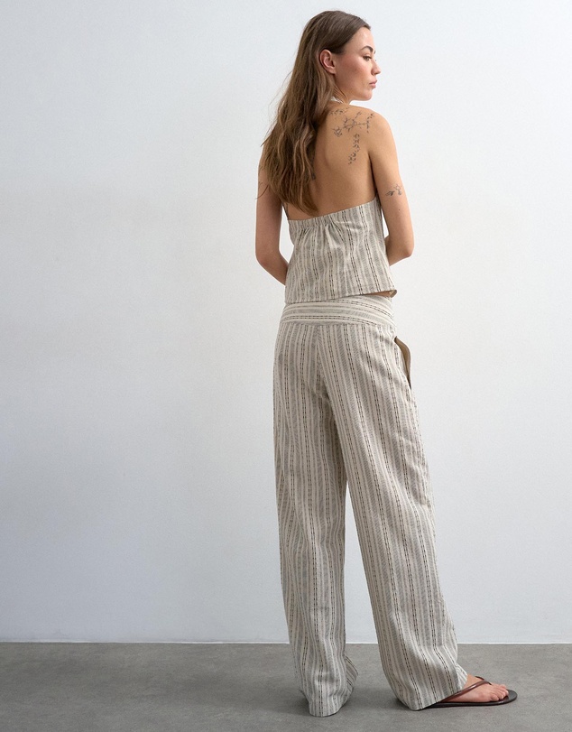 TOPSHOP - Tsflora Low Rise Trousers Wvn