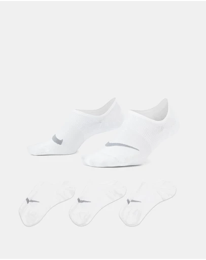Nike - Everyday Plus Lightweight Footie Socks 3-Pack